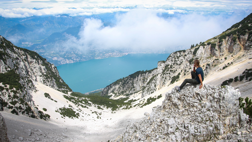 Coricato ad est del Garda, Trekking sull’Alta Via del Monte Baldo