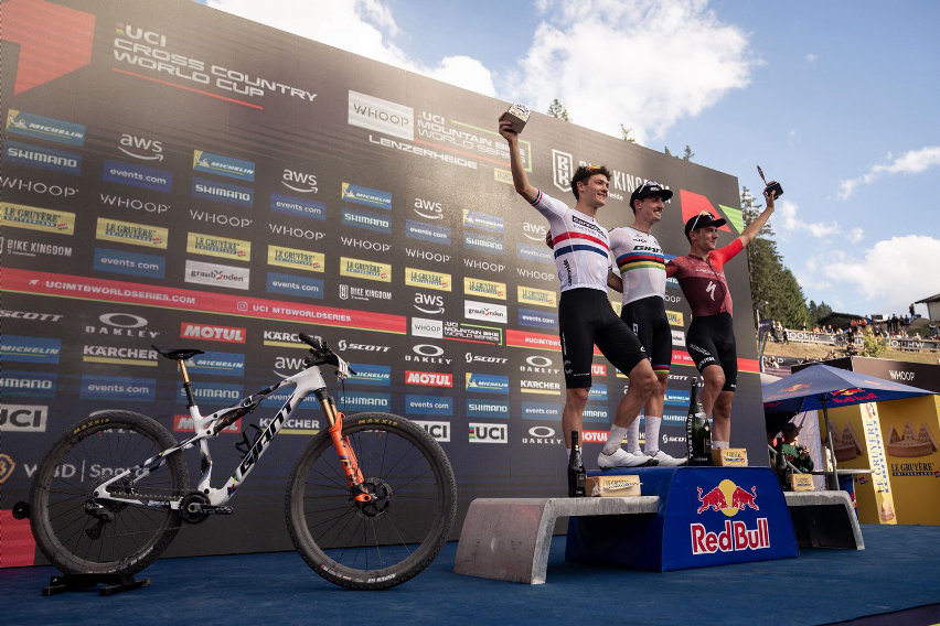 world cup xco 2025 lenzerheide - podio elite men