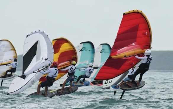 Wing Foil Racing a Penghu Island
