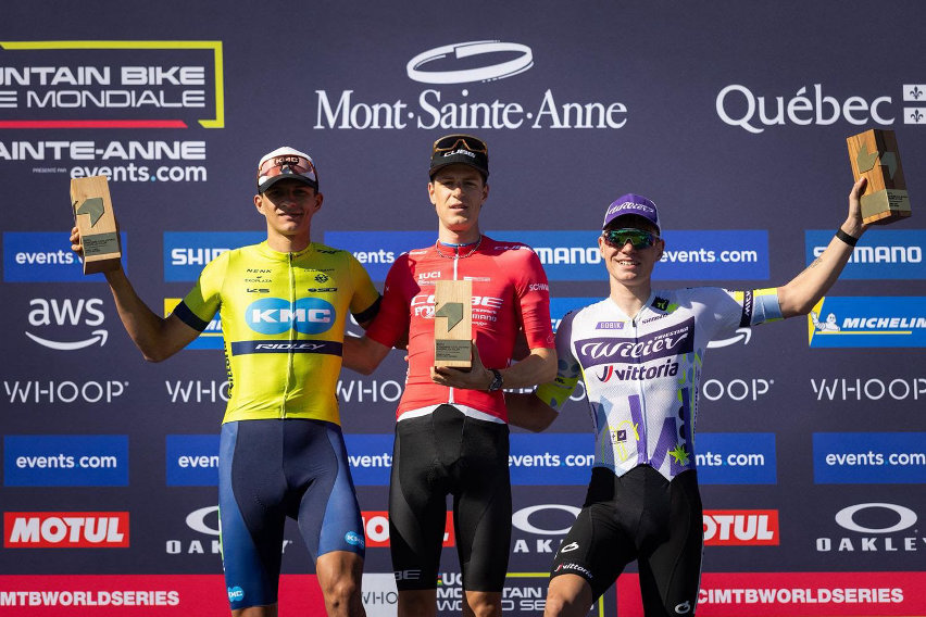 world cup xco 2025 u23 men - podio