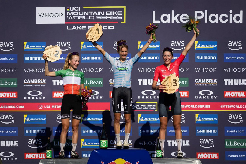 world cup xco lake placid 2025 - podio u23 women