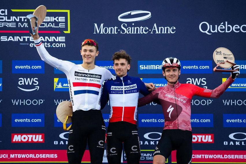 world cup xcc mont-sainte anne 2025 - podio elite men
