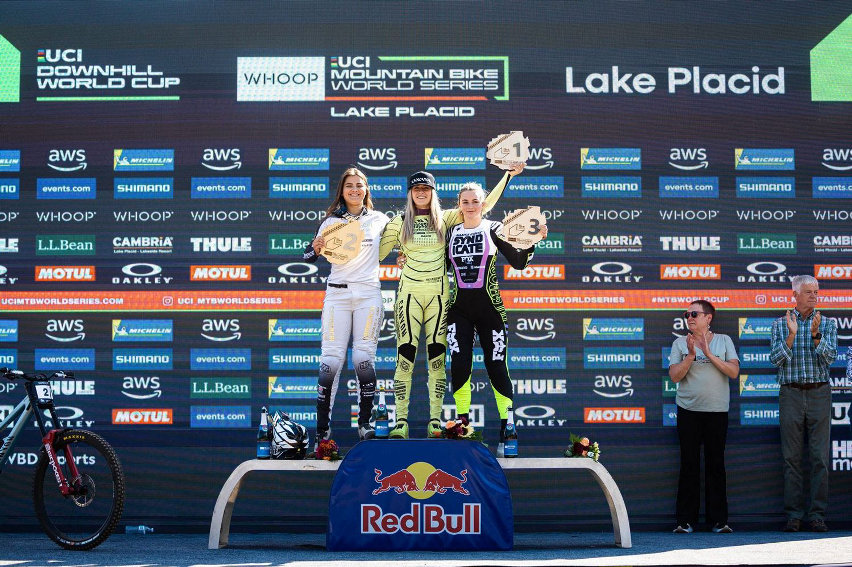 world cup dh lake placid 2025 - podio junior women