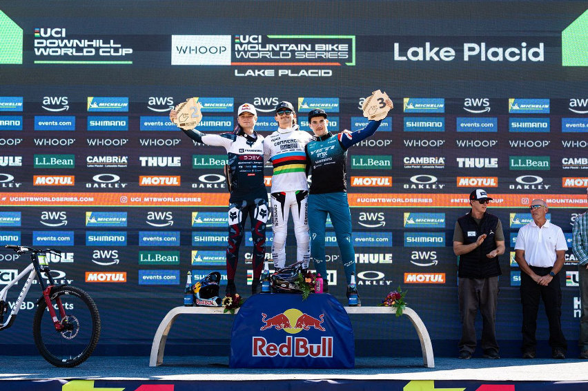 world cup dh lake placid 2025 - podio junior men