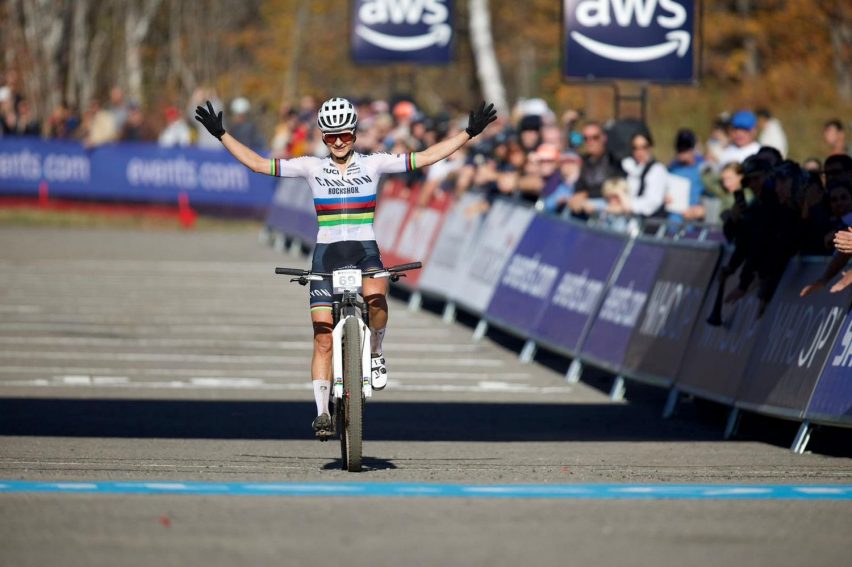 world cup xco mont-sainte anne 2025 - rissveds arrivo
