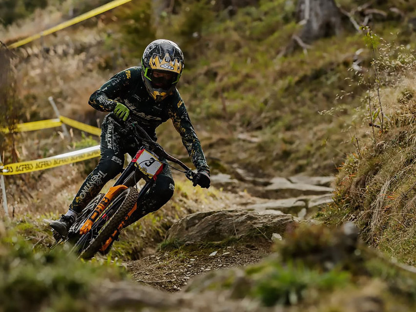 Nadine Ellecosta e Jan Laner Plan de Corones - laner coppa italia dh kronplatz