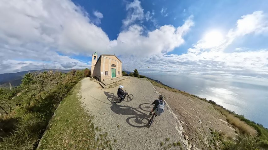 varazze in e-bike con insta360 x4 air - 04
