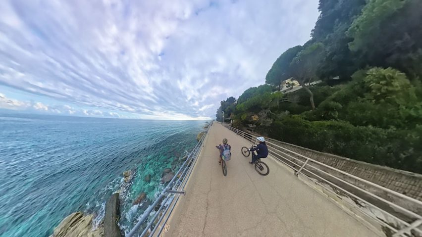 varazze in e-bike con insta360 x4 air - 09