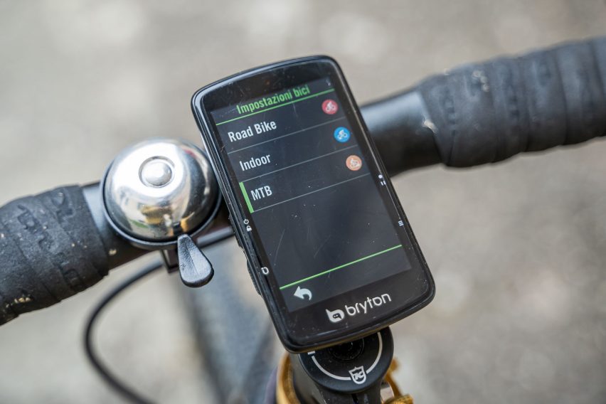 bryton rider s810 test ciclocomputer gps - configurazione 01