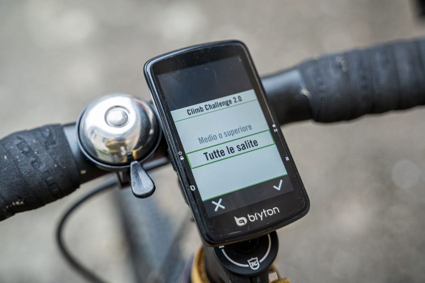 bryton rider s810 test ciclocomputer gps - climb challenge 2.0