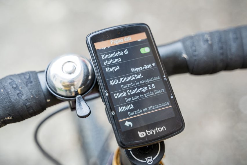 bryton rider s810 test ciclocomputer gps - configurazione 02