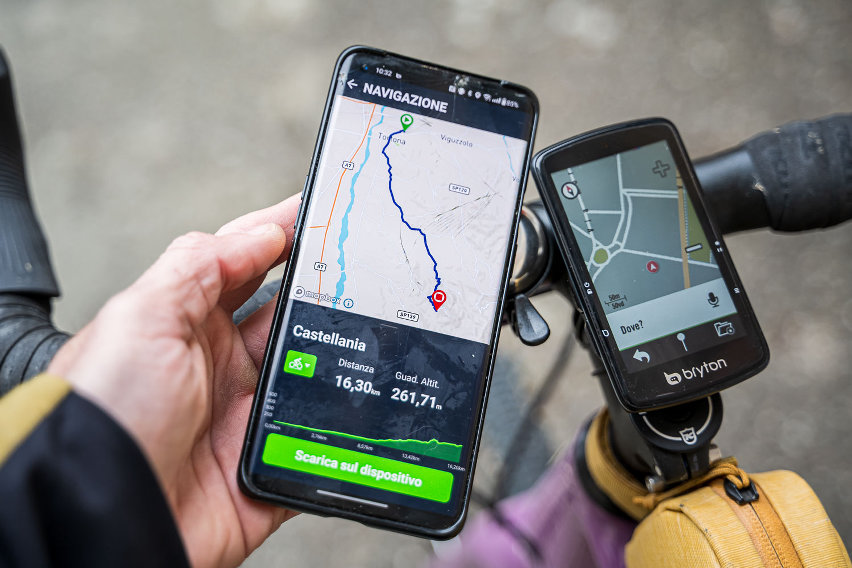 bryton rider s810 test ciclocomputer gps - percorsi 01