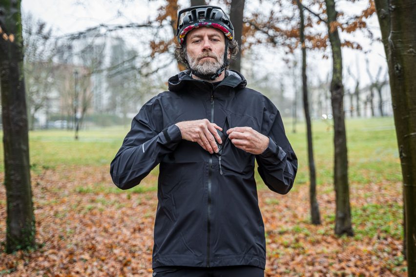 Leatt HydraDri 6.0 - giacca mtb impermeabile - tasca frontale