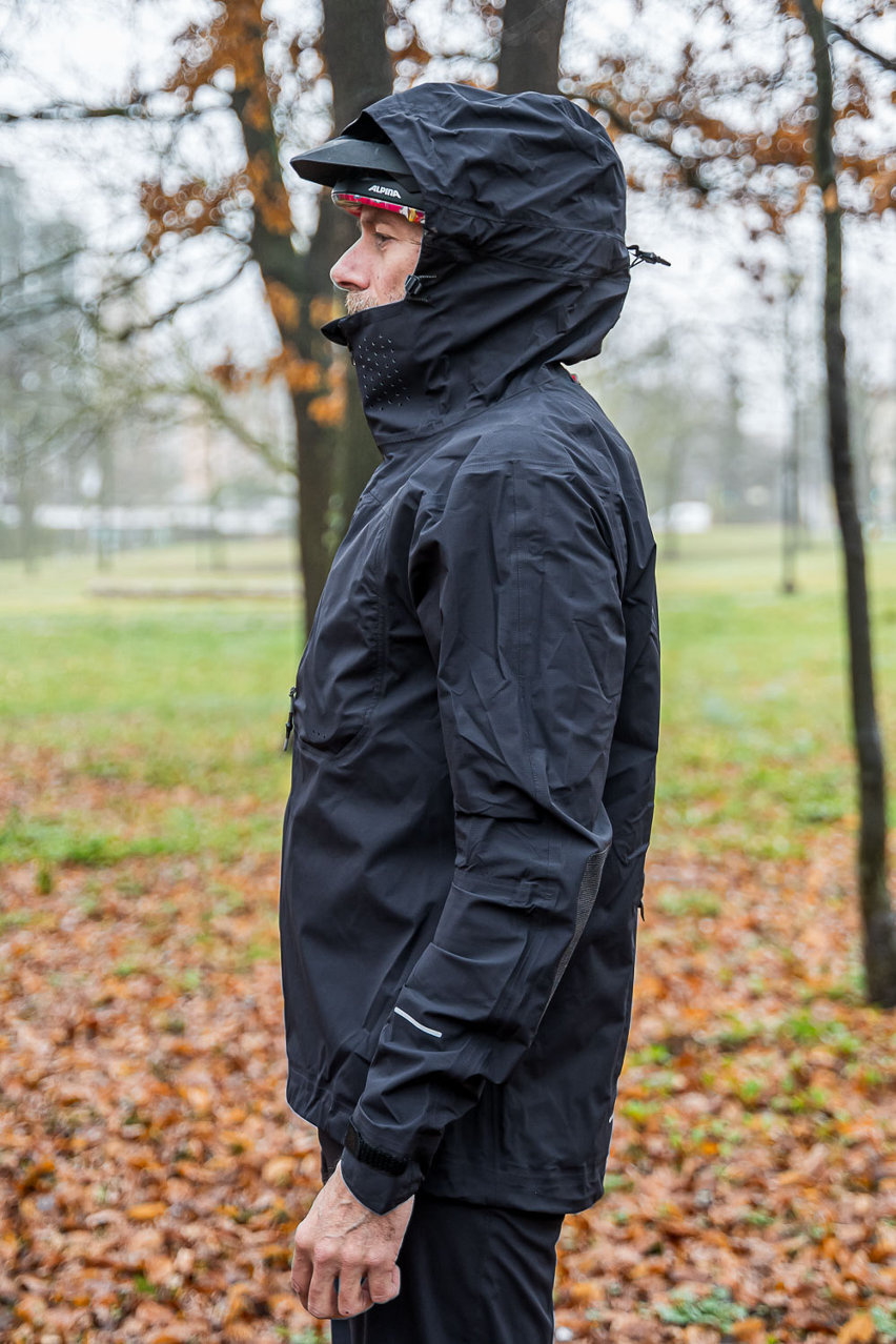 Leatt HydraDri 6.0 - giacca mtb impermeabile - fianco cappuccio