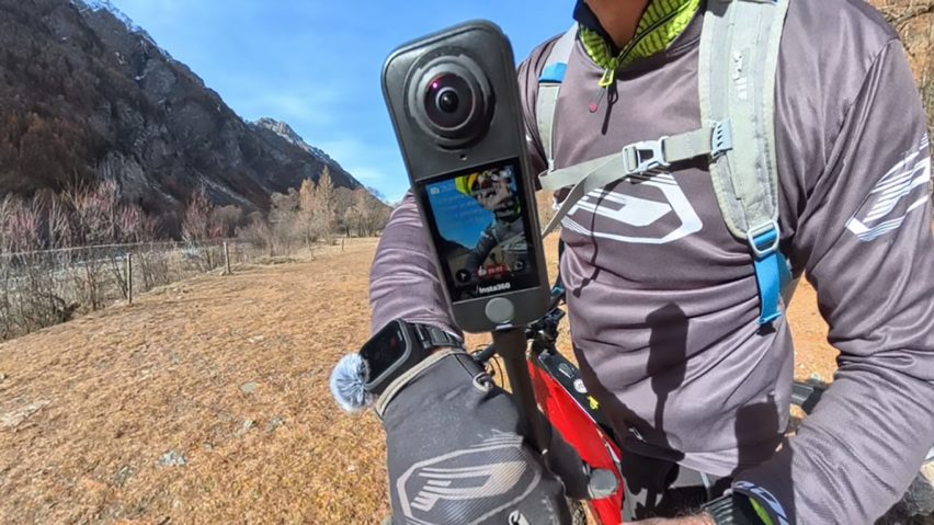 Valle Argentera e‑bike - insta360 x4 air