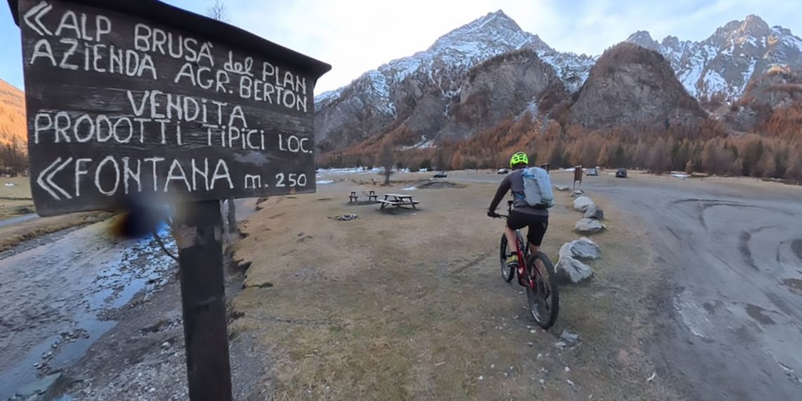 Valle Argentera in e‑bike: tra larici dorati e neve croccante