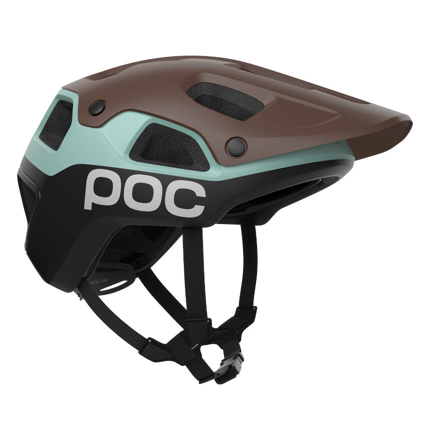 poc cularis pure - casco mtb - Brown Matt&Turquois