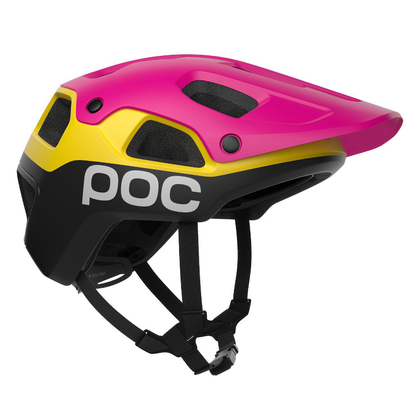 poc cularis pure - casco mtb - Rhos Red Matt/Citrine Yellow Matt