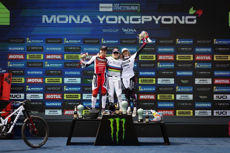 Mountain Bike World Series Mona Yongpyong - podio DH Elite Women