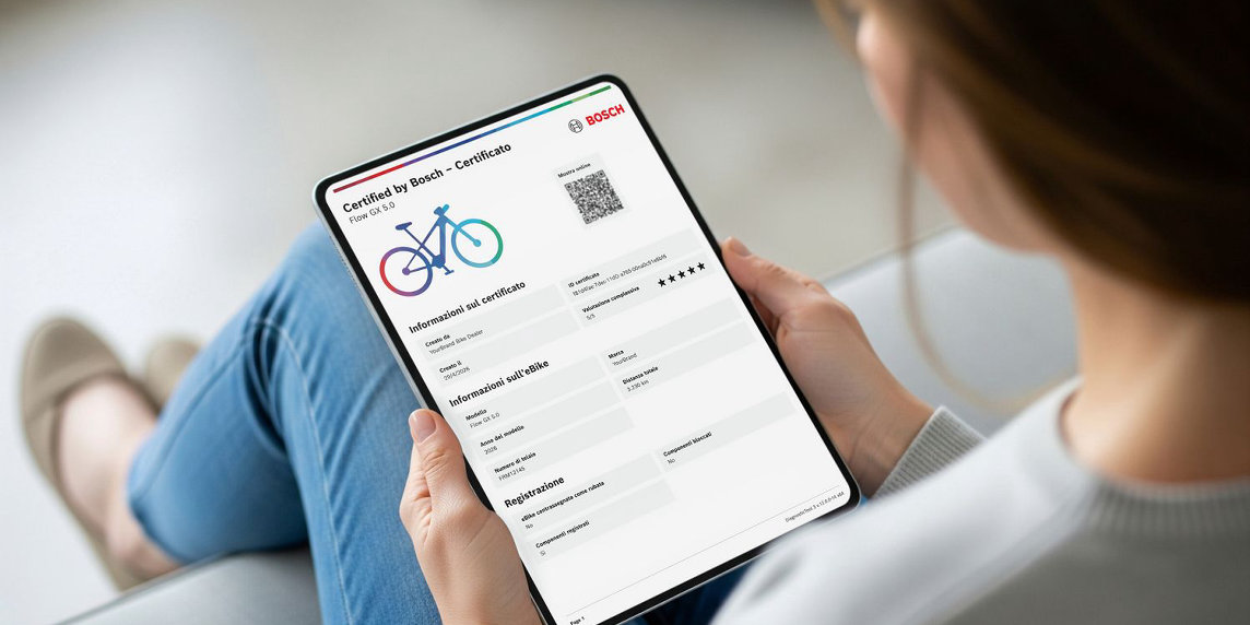 Bosch lancia “Certified by Bosch”: arriva la certificazione digitale per le e-bike usate