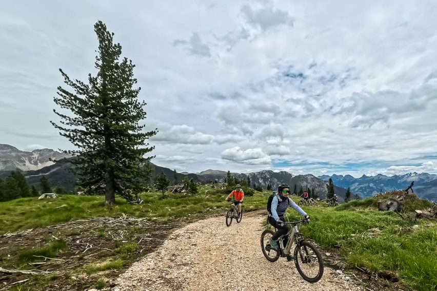 passo oclini emtb - panorama e-bike
