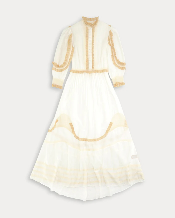 Astrid Abito in Muslin di Cotone e Seta