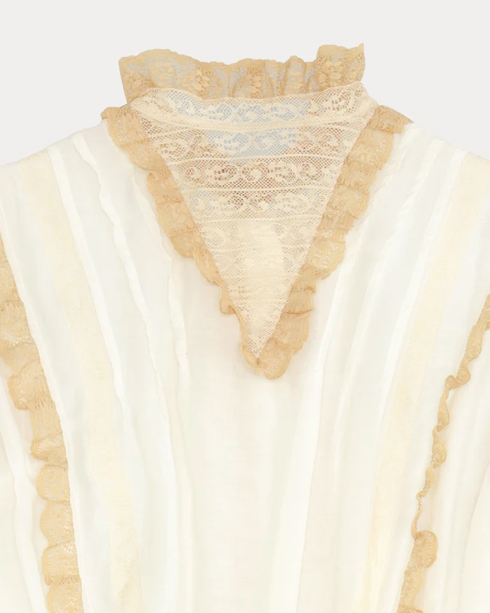 Astrid Abito in Muslin di Cotone e Seta