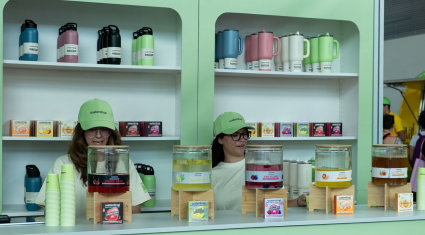 Lo stand di waterdrop in occasione della recente fiera Rimini Wllness