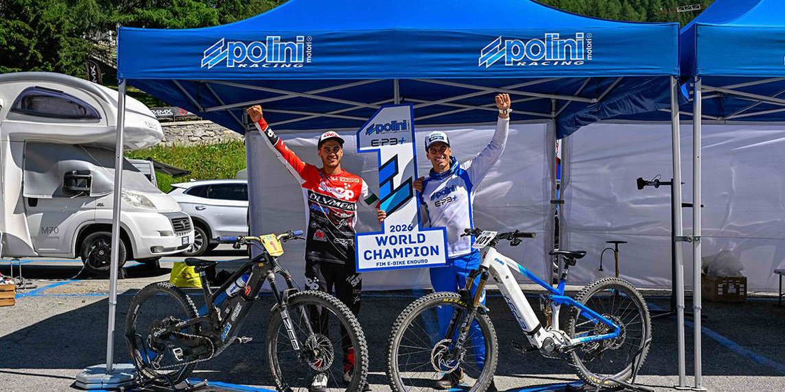 Doppio titolo mondiale a Cervinia: Polini E‑P3+ sul tetto dell’E‑Bike Enduro