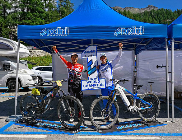 Doppio titolo mondiale a Cervinia: Polini E‑P3+ sul tetto dell’E‑Bike Enduro