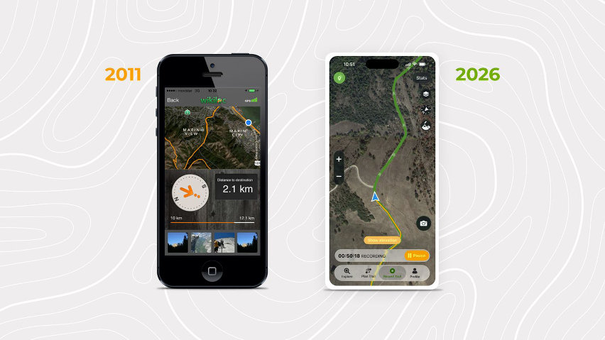 wikiloc compie 20 anni - evoluzione app