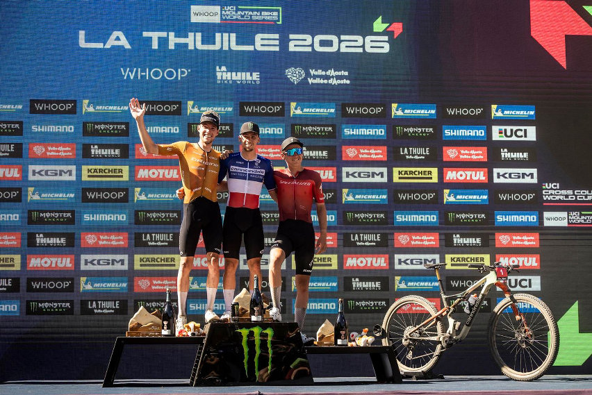 La Thuile MTB World Cup - XCO - podio Elite Men