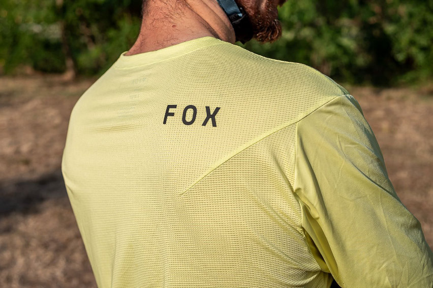fox flexair ss jersey - test review - dorso