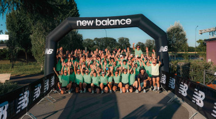 "Partecipanti alla New Balance Run Experience Vicenza al Centro Tennis"