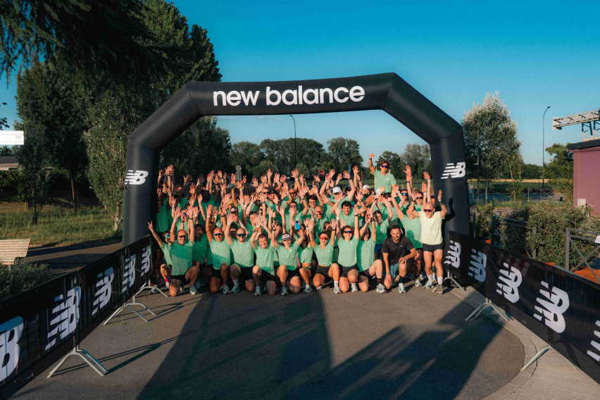"Partecipanti alla New Balance Run Experience Vicenza al Centro Tennis"