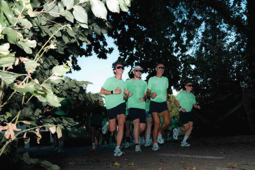 "Community running Vicenza durante l'evento New Balance"