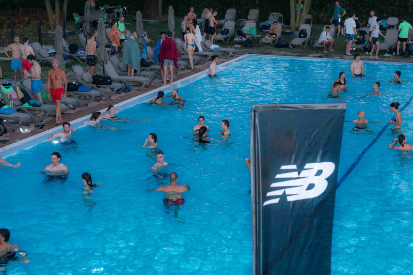 "Community running Vicenza durante l'evento New Balance"