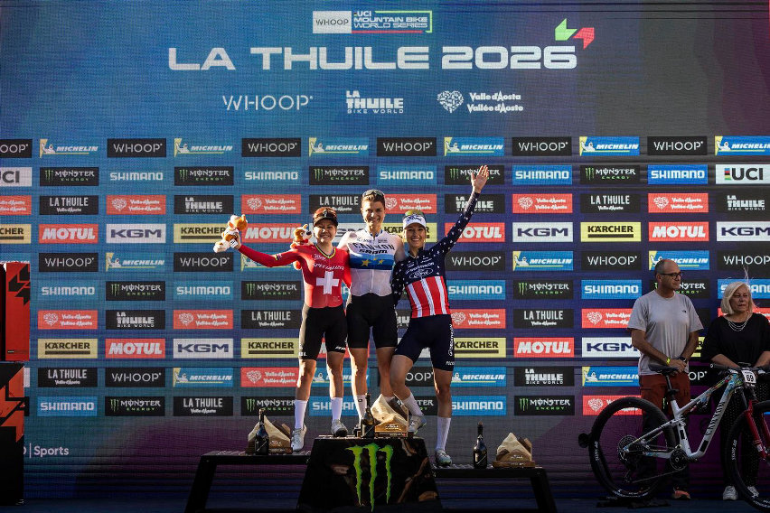 La Thuile MTB World Cup - XCC - podio Elite Women