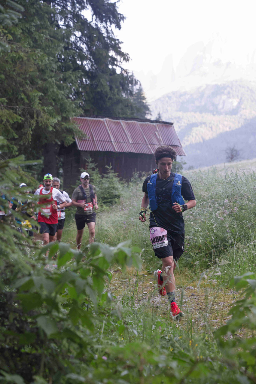Dolomyths Run - Sara il giorno della gara in piena azione con ai piedi le super fidate S/Lab Ultra Glide 2