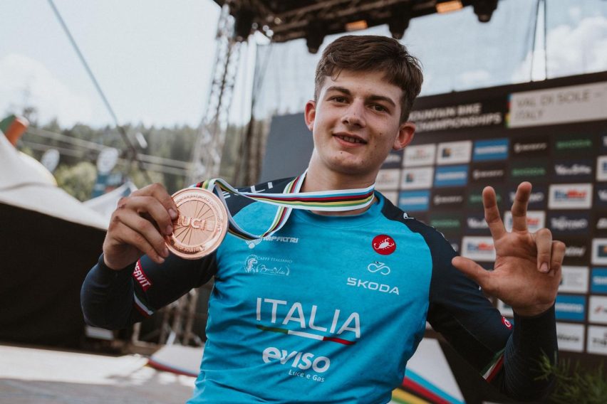 mondiali mtb 2026 val di sole - dh junior men - gilardino medaglia