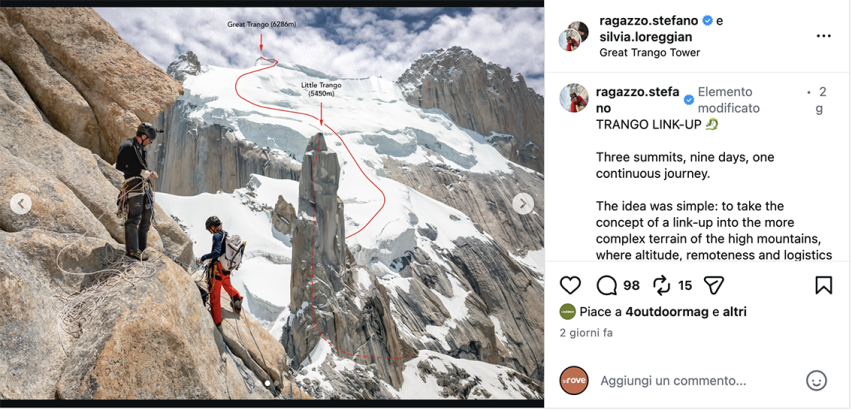Stefano Ragazzo Silvia Loreggian Trango Link-Up