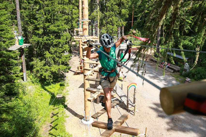 Uno dei percorsi dell'Adventure Park Davos - @Donatella Munerol