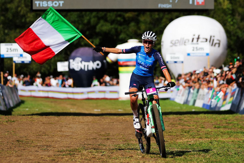 Mondiali MTB 2026 Val di Sole - XCO U23 Women - Corvi arrivo