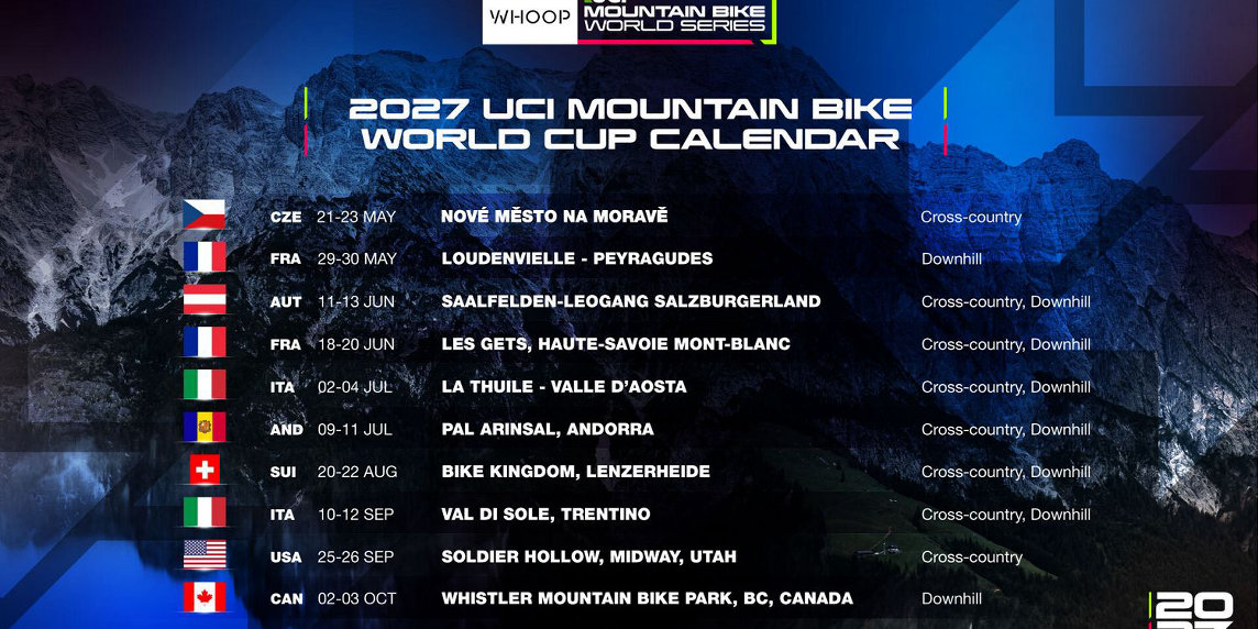 World Cup MTB 2027, ufficiale il calendario con Val di Sole e La Thuile