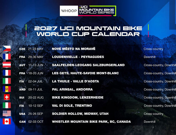 WHOOP UCI Mountain Bike World Series 2027 - cover