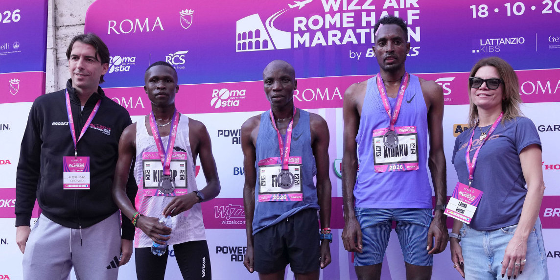 Wizz Air Rome Half Marathon by Brooks, Kibet firma il record della gara