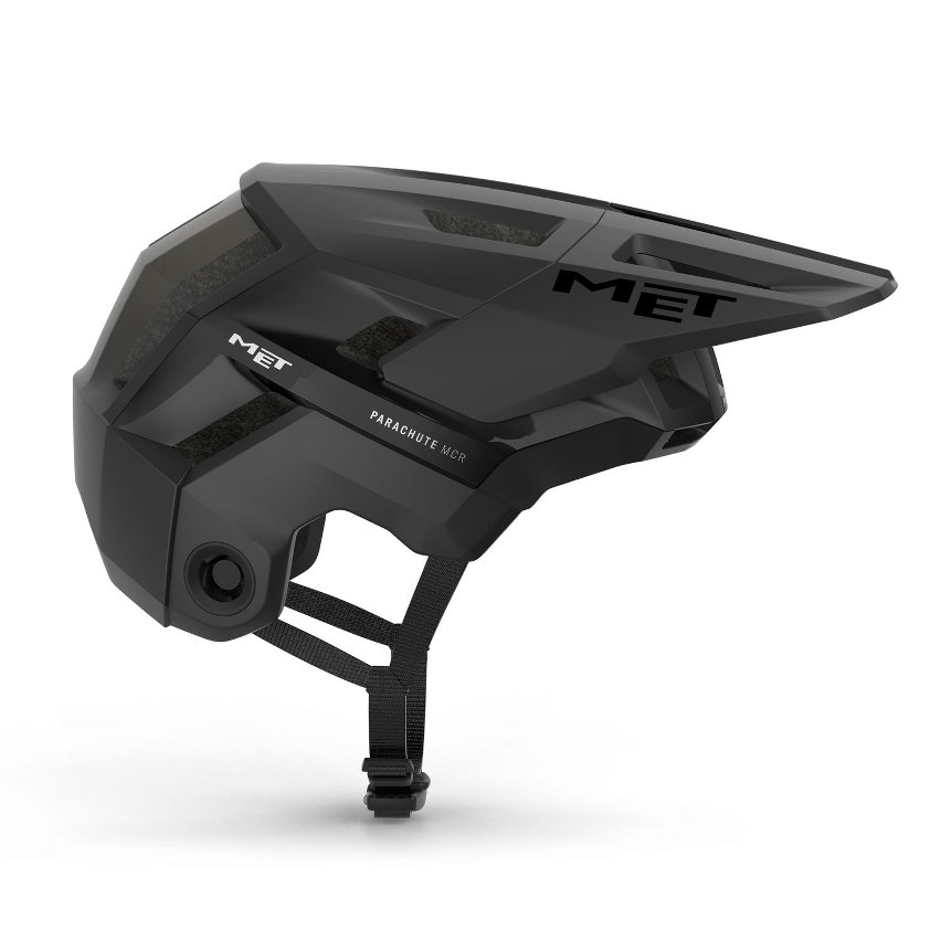 met parachute mcr 2 - casco integrale convertibile - black matt open