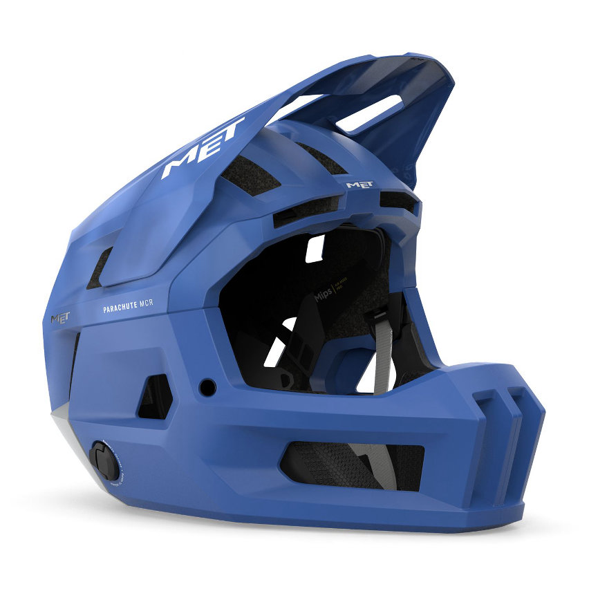 met parachute mcr 2 - casco integrale convertibile - sonic blue matte full