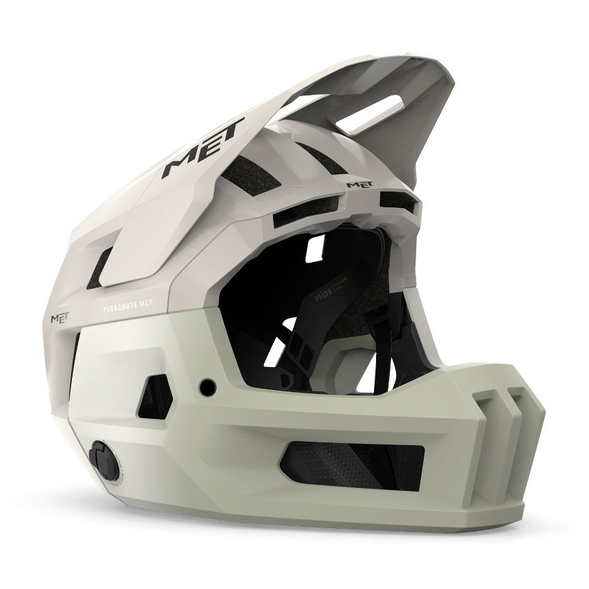 met parachute mcr 2 - casco integrale convertibile - tofu matte full